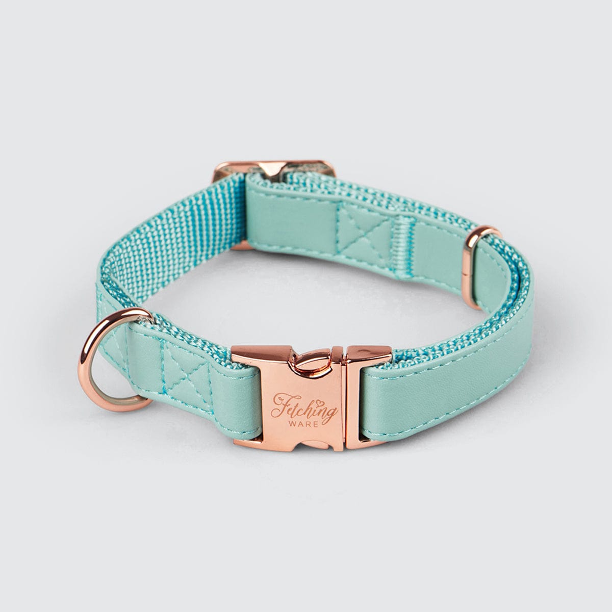 Turquoise Dog Collar | Capri in Rose Gold Dog Collar | Adjustable ...