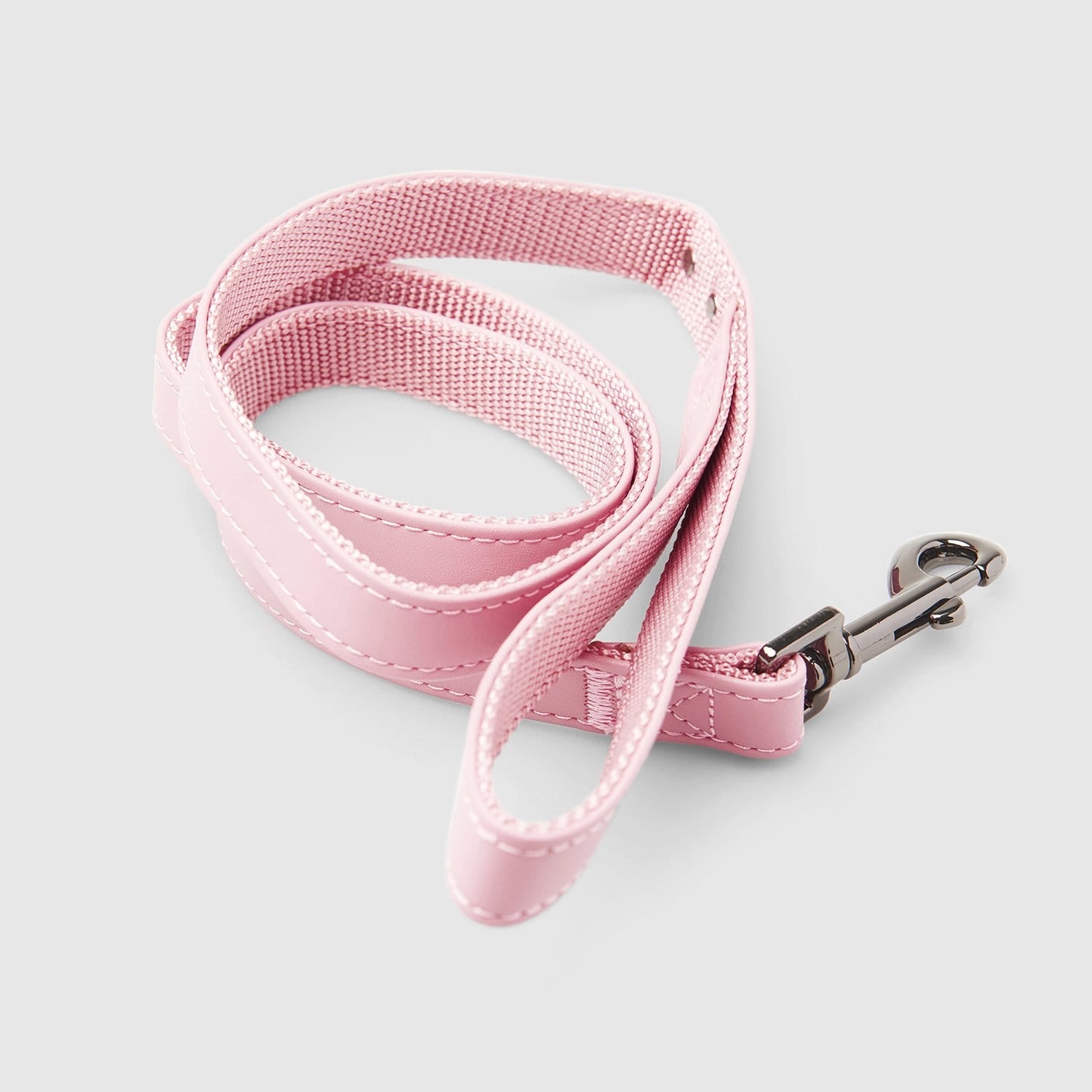 Rosa Dog Lead w Gunmetal Pink Pet Leash 4 Widths Available Fetching Ware