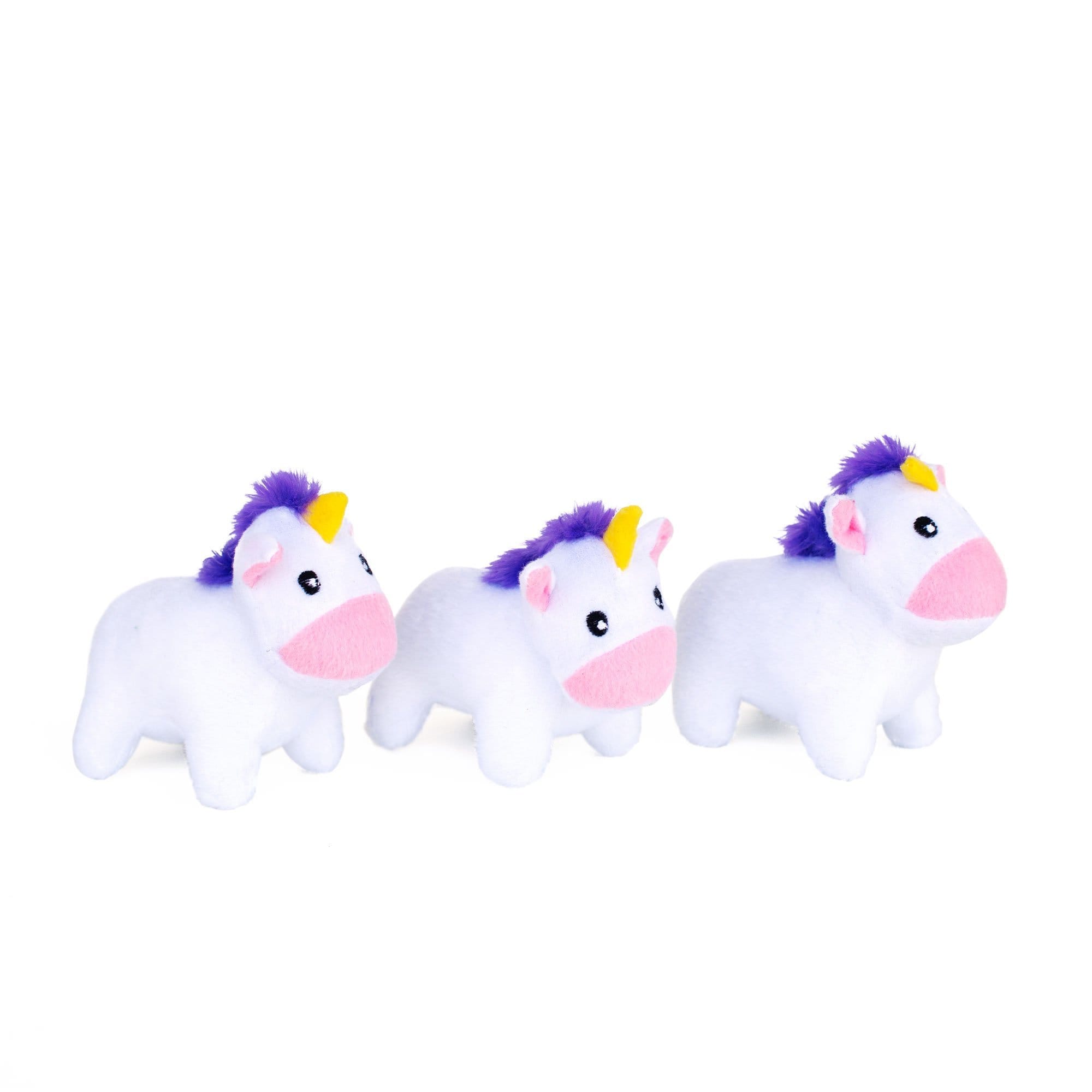 Zippy Paws Zippy Burrow - Unicorns in Rainbow Dog Toys